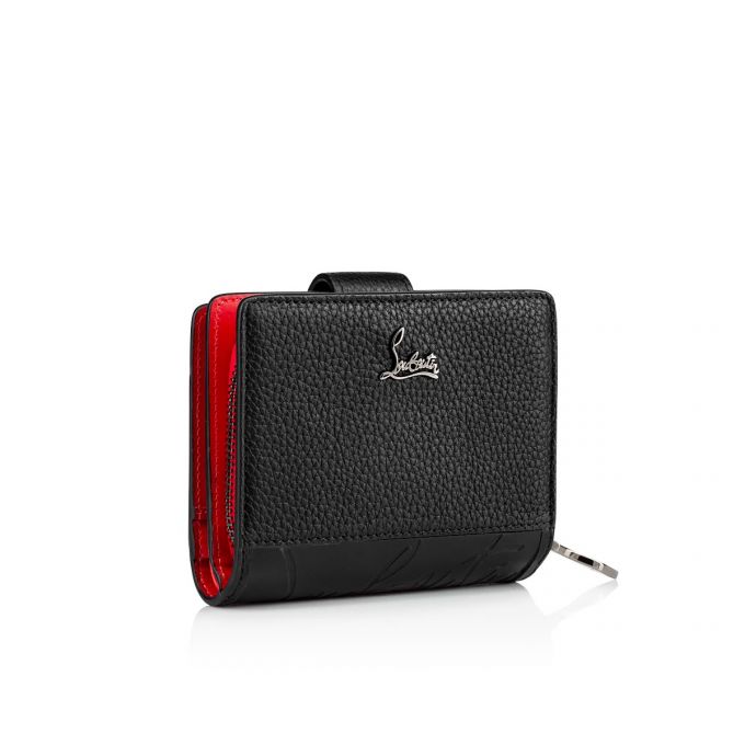 Christian Louboutin Paloma Mini Wll Classic Læder Wallets Pung Dame Sort | DK-91063