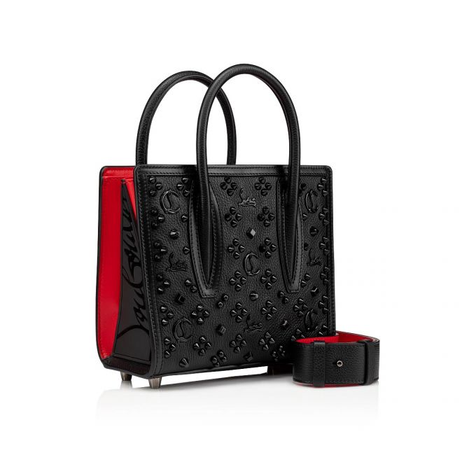 Christian Louboutin Paloma S Mini Calf Emp/Calf Classic Læder Mini Bags Belt Bags & Mini Bags Dame Sort | DK-81371