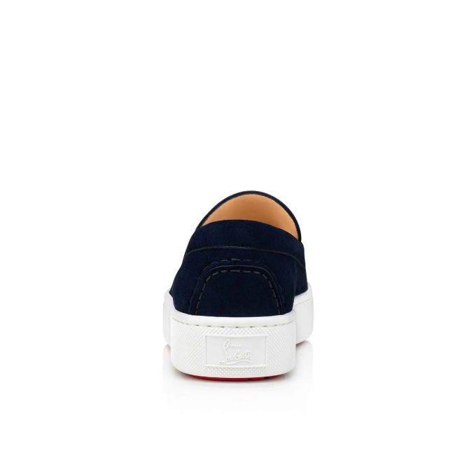 Christian Louboutin Paqueboat Calf Båd Shoes Sejlersko Herre Blå | DK-09665