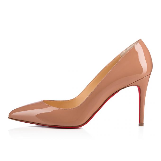 Christian Louboutin Pigalle 085 85 6248 Lak Pumps Pumps Dame Beige | DK-91952