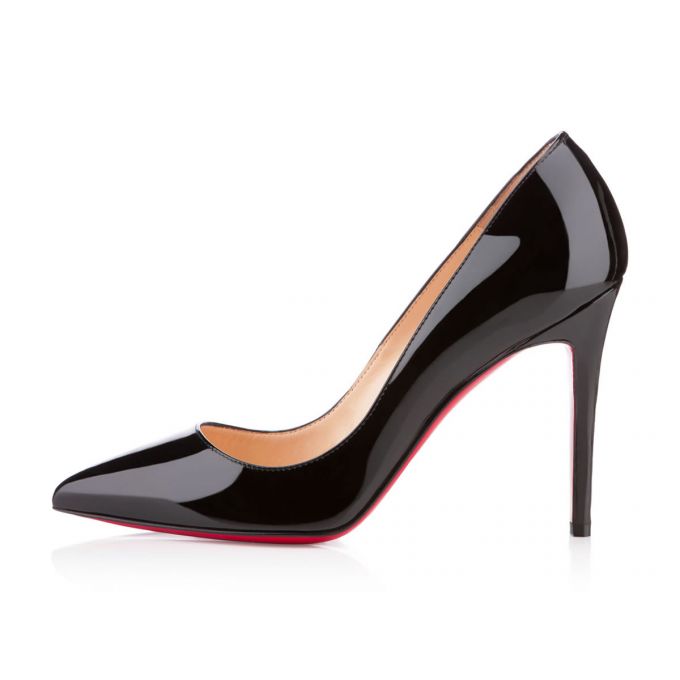 Christian Louboutin Pigalle 100 100 Lak Pumps Pumps Dame Sort | DK-85012