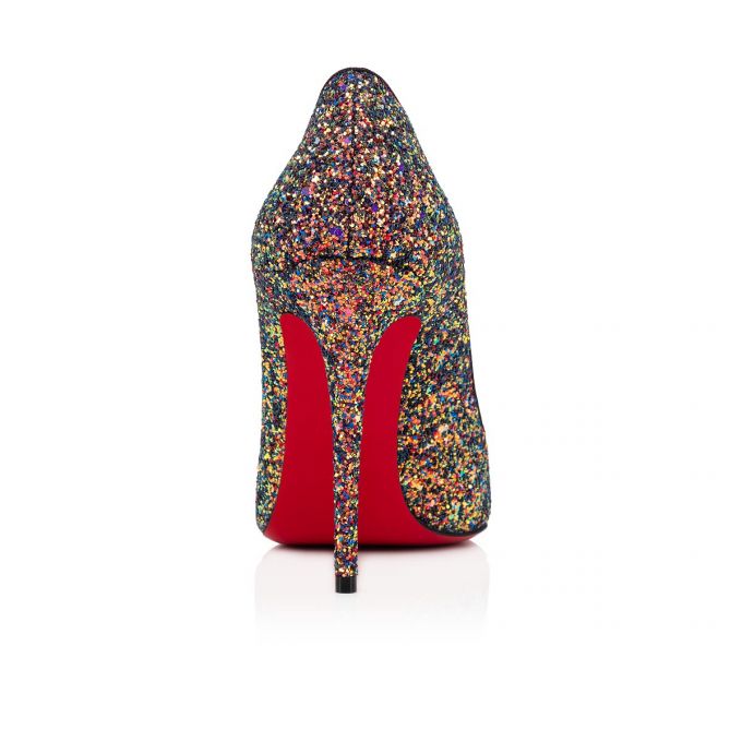 Christian Louboutin Pigalle Follies 100 Glitter Pumps Pumps Dame Flerfarvede | DK-16889