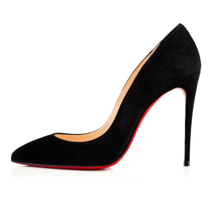 Christian Louboutin Pigalle Follies 100 100 Veau Velours Pumps Pumps Dame Sort | DK-43173