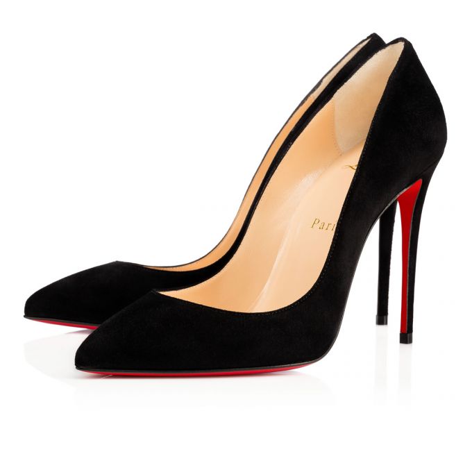 Christian Louboutin Pigalle Follies 100 100 Veau Velours Pumps Pumps Dame Sort | DK-43173