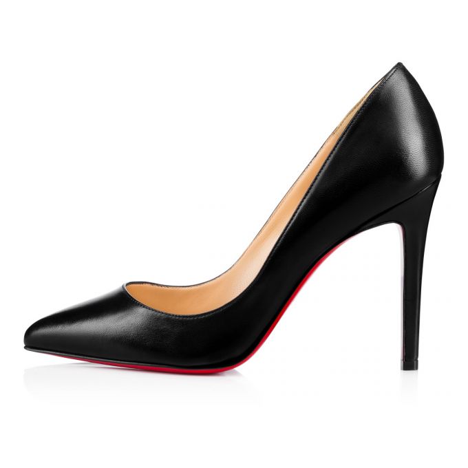 Christian Louboutin Pigalle Nappa Shiny 100 Lambskin Pumps Pumps Dame Sort | DK-81914