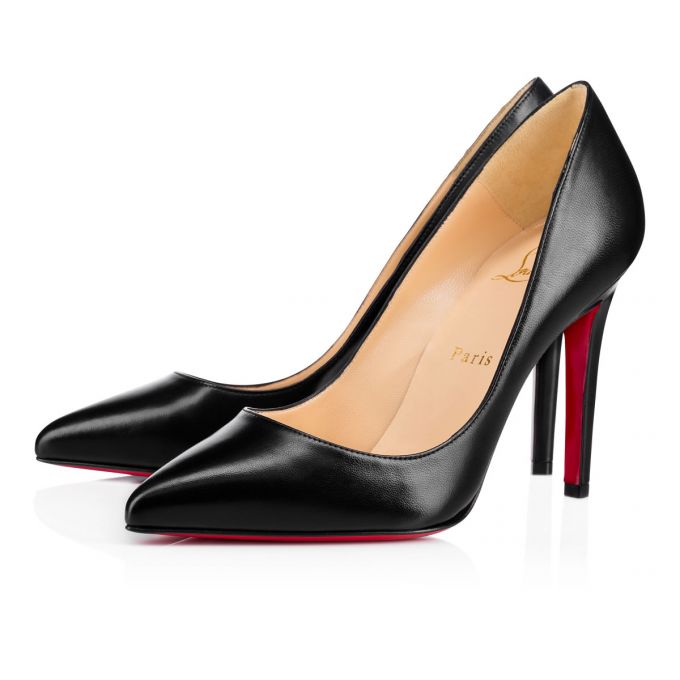 Christian Louboutin Pigalle Nappa Shiny 100 Lambskin Pumps Pumps Dame Sort | DK-81914