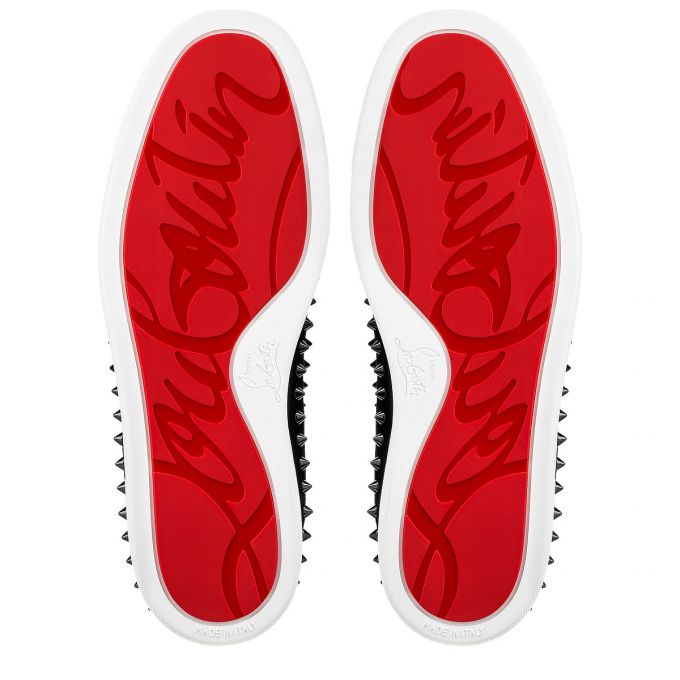 Christian Louboutin Pik Båd 000 Veau Velours Sneakers Sneakers Herre Sort | DK-92814