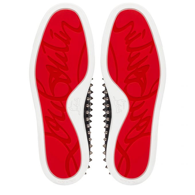 Christian Louboutin Pik Båd Creative Fabric Sneakers Sneakers Herre Sort | DK-76657