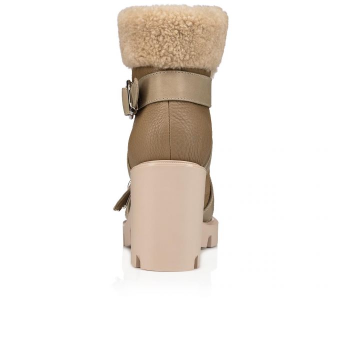 Christian Louboutin Pole Chic 70 Calf Boots Støvler Dame Beige | DK-41610