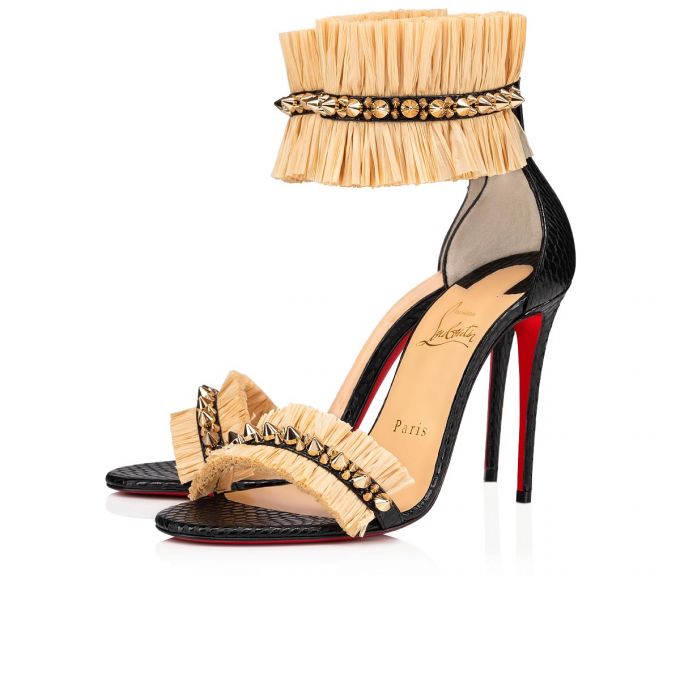 Christian Louboutin Poupedou 100 Calf Sandals Sandaler Dame Beige | DK-70674