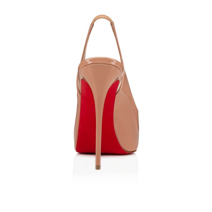 Christian Louboutin Private Number 120 120 Lak Platforms Platforms Dame Beige | DK-48052