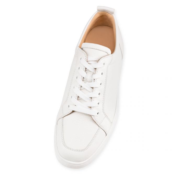 Christian Louboutin Rantulow 000 Latte Calf Sneakers Sneakers Herre Hvide | DK-89023