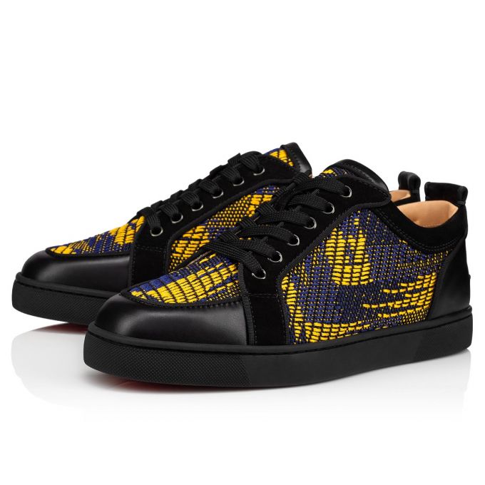 Christian Louboutin Rantulow Orlato Bomulds Sneakers Sneakers Herre Sort Flerfarvede | DK-31594