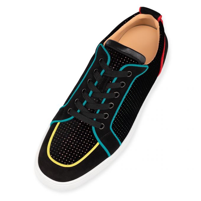 Christian Louboutin Rantulow Orlato Velvet Sneakers Sneakers Herre Sort Flerfarvede | DK-58272