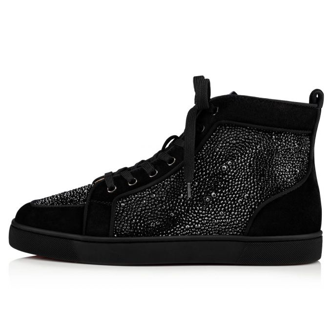 Christian Louboutin Rantus Strass 000 Strass Sneakers Sneakers Herre Sort | DK-95354