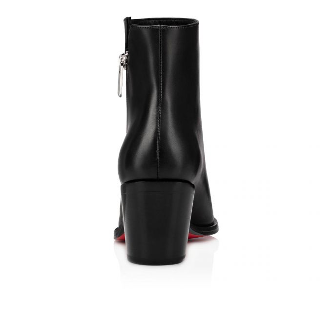 Christian Louboutin Santiazip 65 Calf Boots Støvler Dame Sort | DK-02164