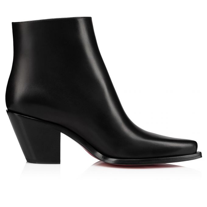 Christian Louboutin Santiazip 65 Calf Boots Støvler Dame Sort | DK-02164