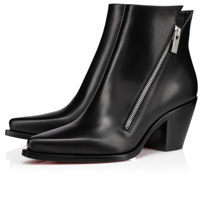 Christian Louboutin Santiazip 65 Calf Boots Støvler Dame Sort | DK-02164