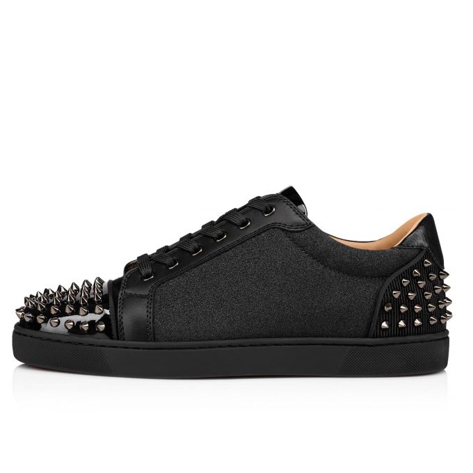 Christian Louboutin Seavaste 2 Creative Læder Sneakers Sneakers Herre Sort | DK-31697