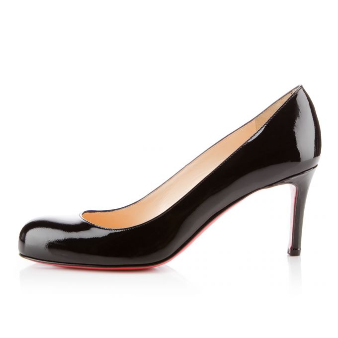 Christian Louboutin Simple Pump 070 70 Lak Pumps Pumps Dame Sort | DK-37812