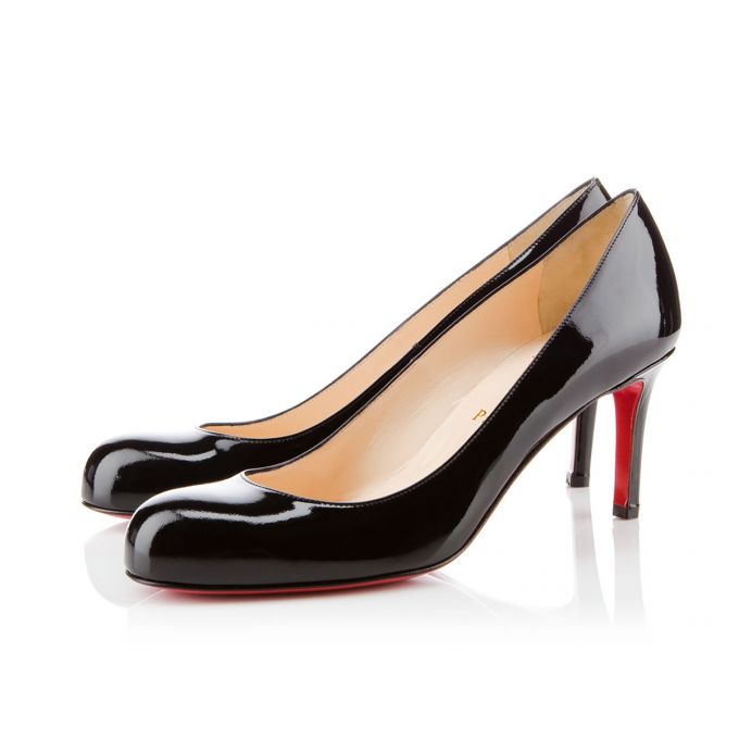 Christian Louboutin Simple Pump 070 70 Lak Pumps Pumps Dame Sort | DK-37812