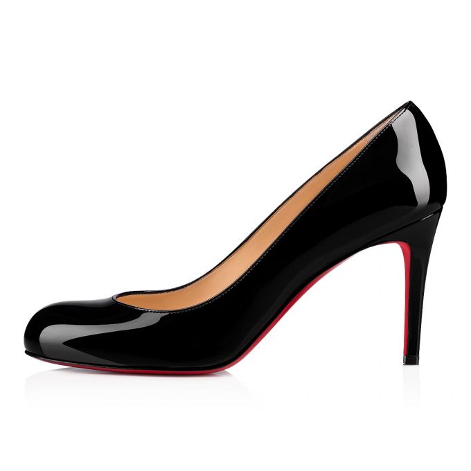 Christian Louboutin Simple Pump 085 85 Lak Pumps Pumps Dame Sort | DK-29386