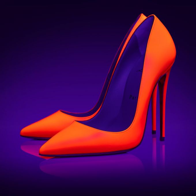 Christian Louboutin So Kate 120 Lak Pumps Pumps Dame Orange | DK-71472