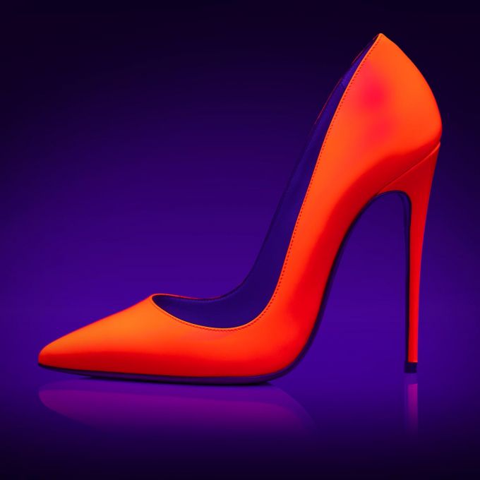 Christian Louboutin So Kate 120 Lak Pumps Pumps Dame Orange | DK-71472