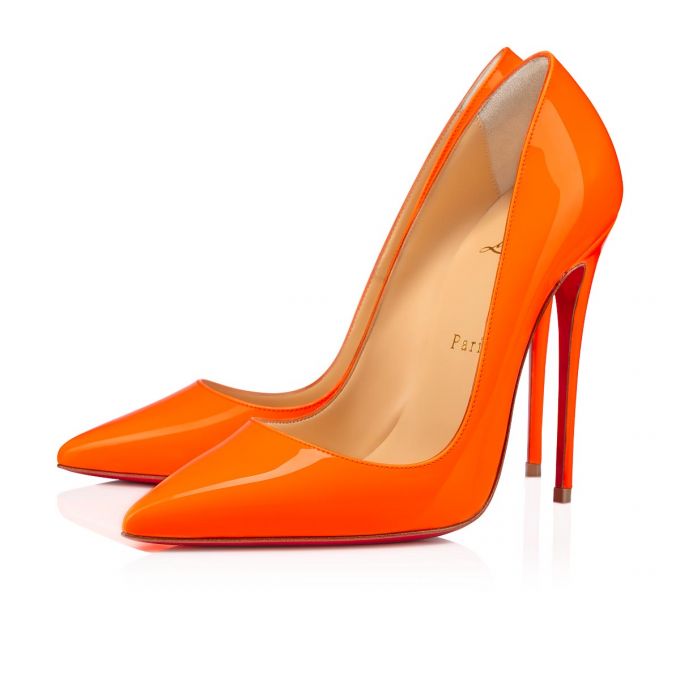 Christian Louboutin So Kate 120 Lak Pumps Pumps Dame Orange | DK-71472