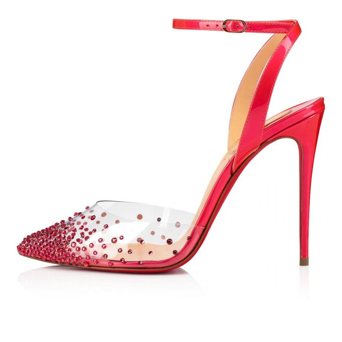 Christian Louboutin Spikaqueen 100 Pvc Pumps Pumps Dame Lyserød | DK-07647