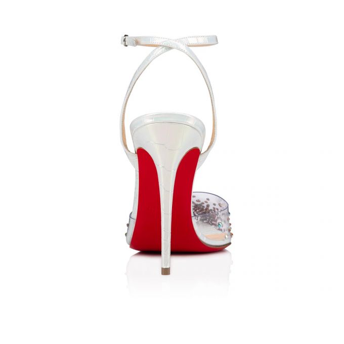 Christian Louboutin Spikaqueen 100 Pvc Pumps Pumps Dame Hvide | DK-21559