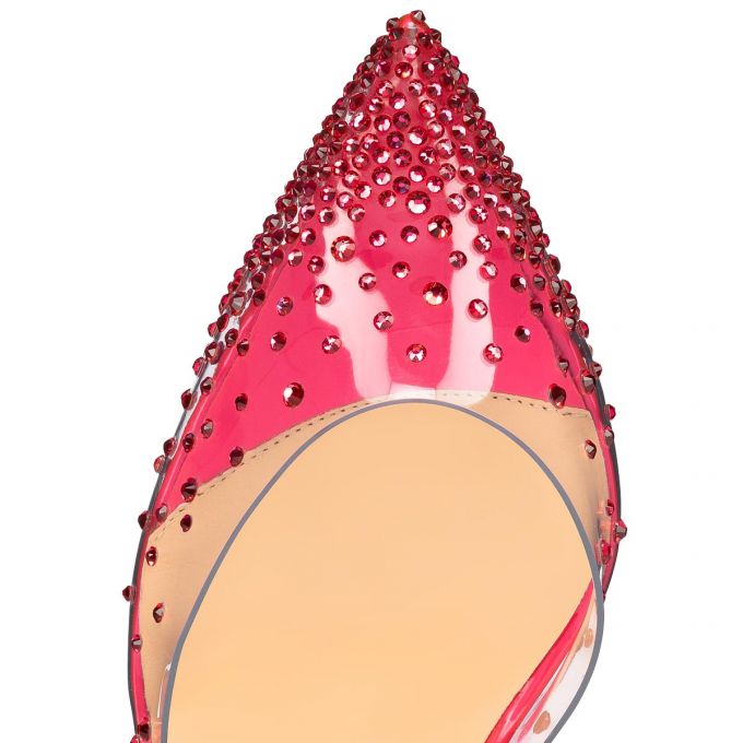 Christian Louboutin Spikaqueen 100 Pvc Sandals Sandaler Dame Lyserød | DK-47189