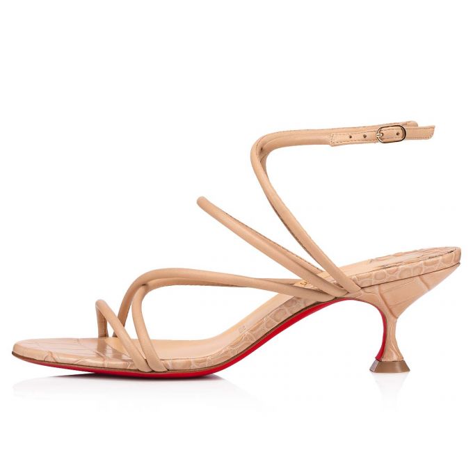 Christian Louboutin Supra Bea 55 Nappa Sandals Sandaler Dame Brune | DK-46778