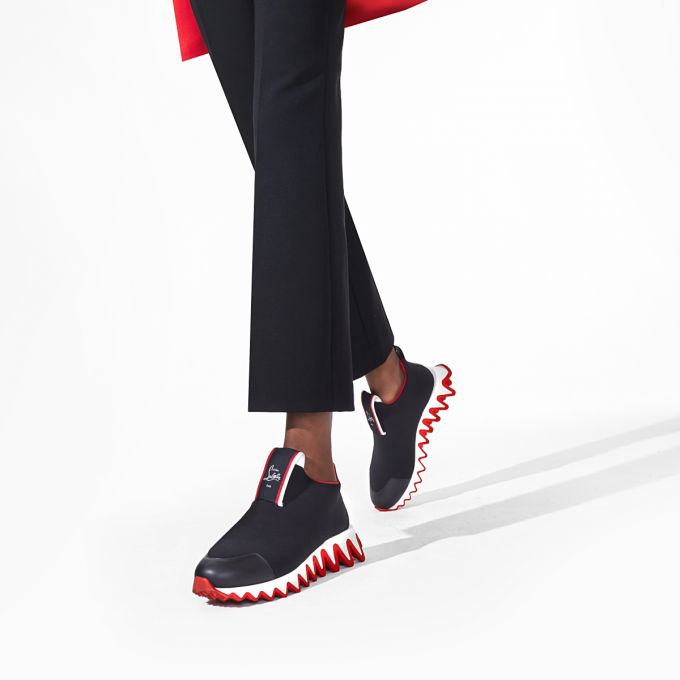 Christian Louboutin Tiketa Calf Sneakers Sneakers Dame Sort | DK-17383