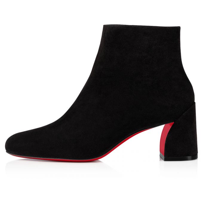 Christian Louboutin Turela 55 Veau Velours 55 Veau Velours Boots Støvler Dame Sort | DK-53802