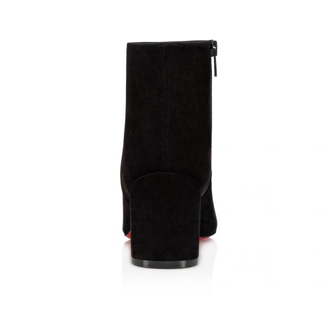 Christian Louboutin Turela 55 Veau Velours 55 Veau Velours Boots Støvler Dame Sort | DK-53802