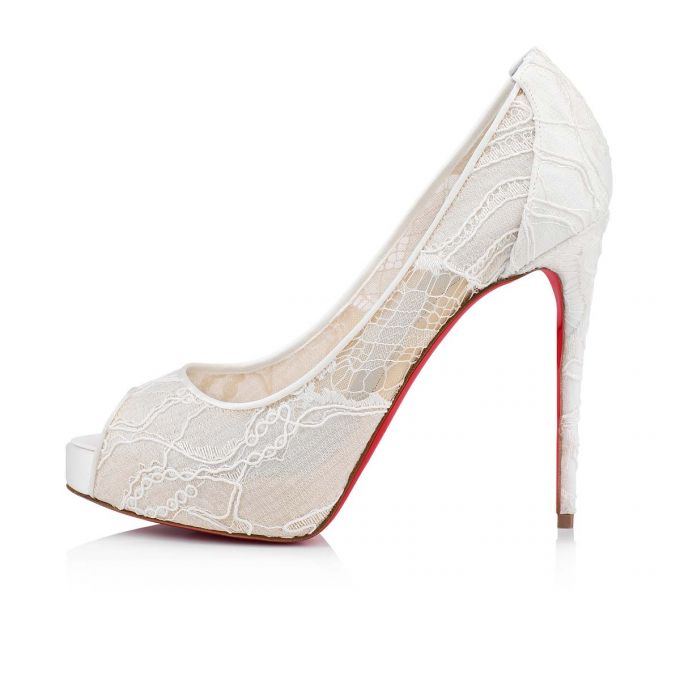 Christian Louboutin Very Blonder 120 Blonder Platforms Platforms Dame Hvide Blå | DK-93928