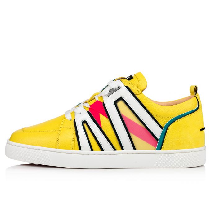 Christian Louboutin Vida Viva Calf Sneakers Sneakers Herre Gul | DK-82686