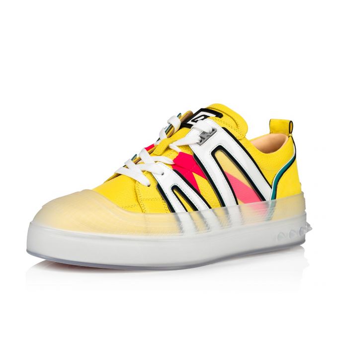 Christian Louboutin Vida Viva Calf Sneakers Sneakers Herre Gul | DK-82686