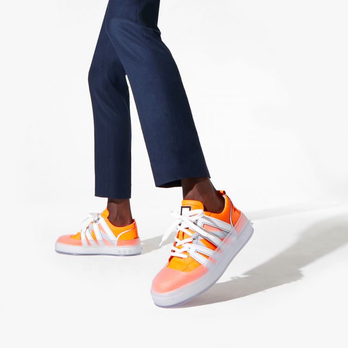 Christian Louboutin Vida Viva Calf Sneakers Sneakers Herre Orange | DK-84491