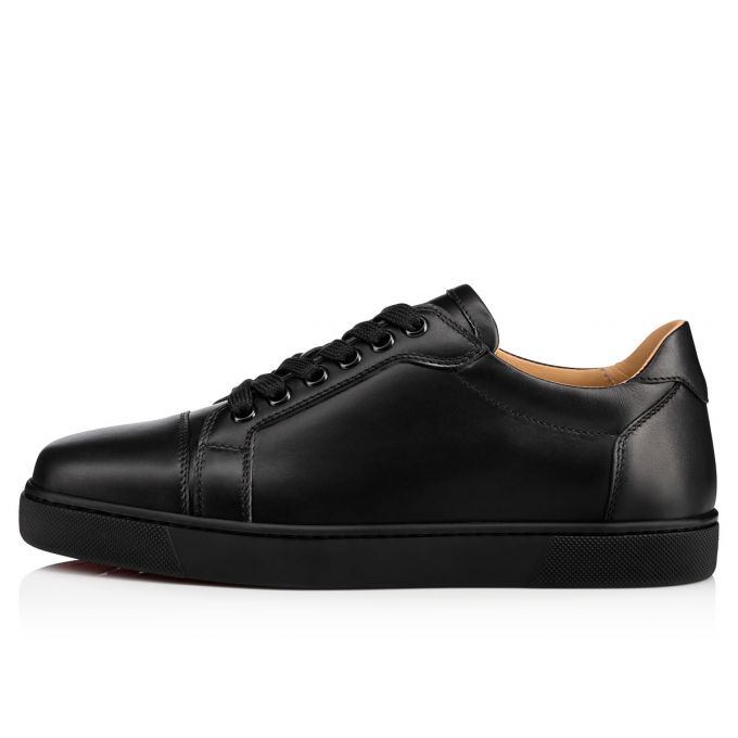 Christian Louboutin Vieira 000 Calf Sneakers Sneakers Dame Sort | DK-05638