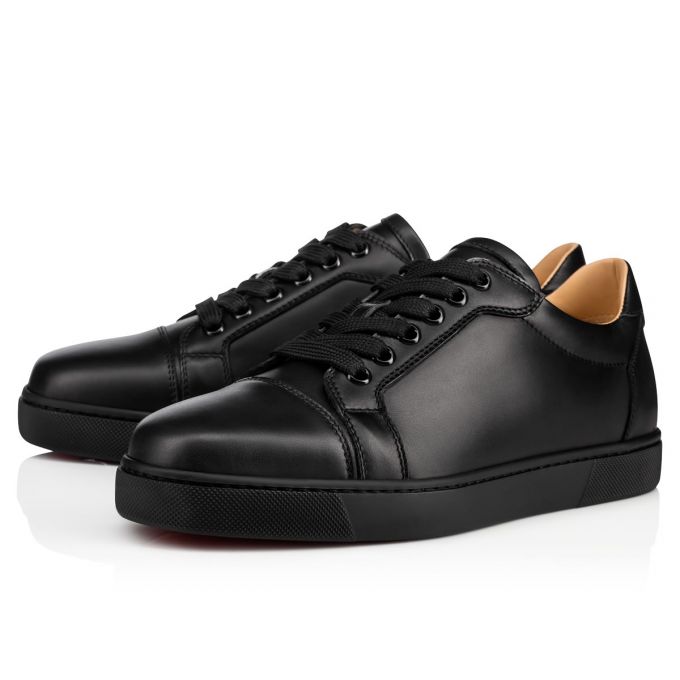 Christian Louboutin Vieira 000 Calf Sneakers Sneakers Dame Sort | DK-05638