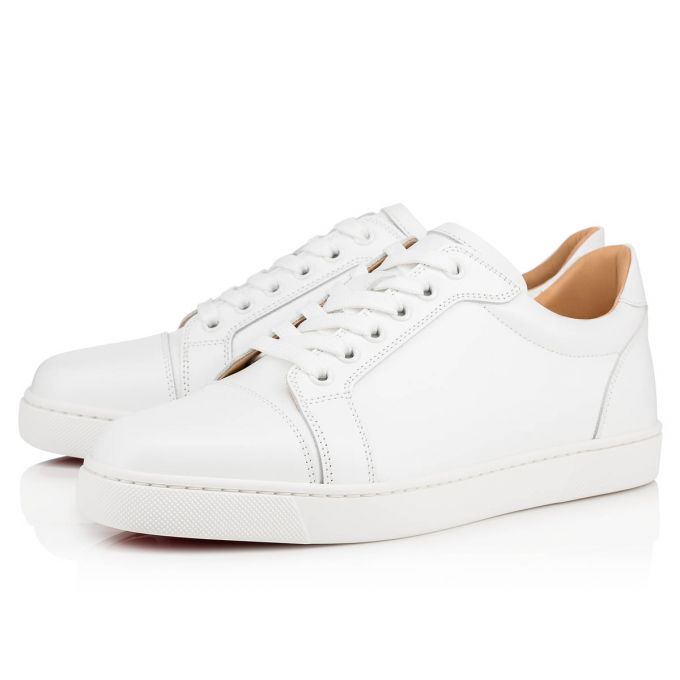 Christian Louboutin Vieira 000 Calf Sneakers Sneakers Dame Hvide | DK-55518