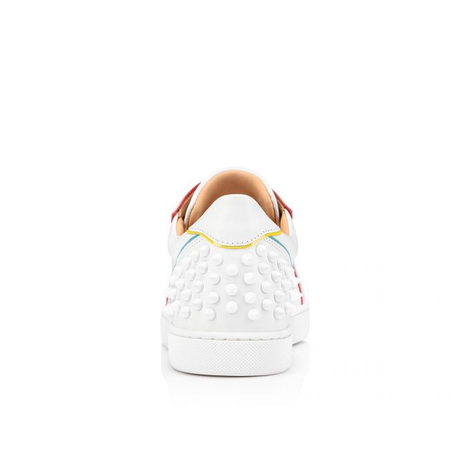 Christian Louboutin Vieira 2 Calf Sneakers Sneakers Dame Hvide Flerfarvede | DK-21256