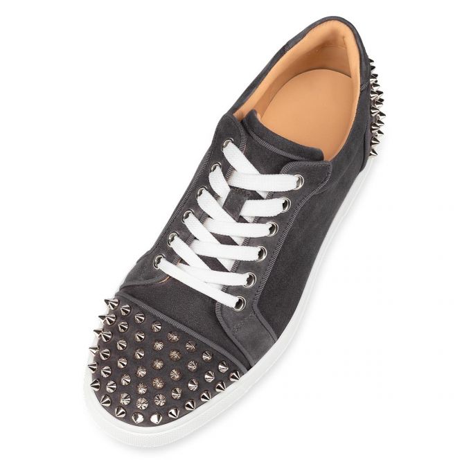 Christian Louboutin Vieira 2 Orlato Veau Velours Sneakers Sneakers Dame Grå | DK-46958