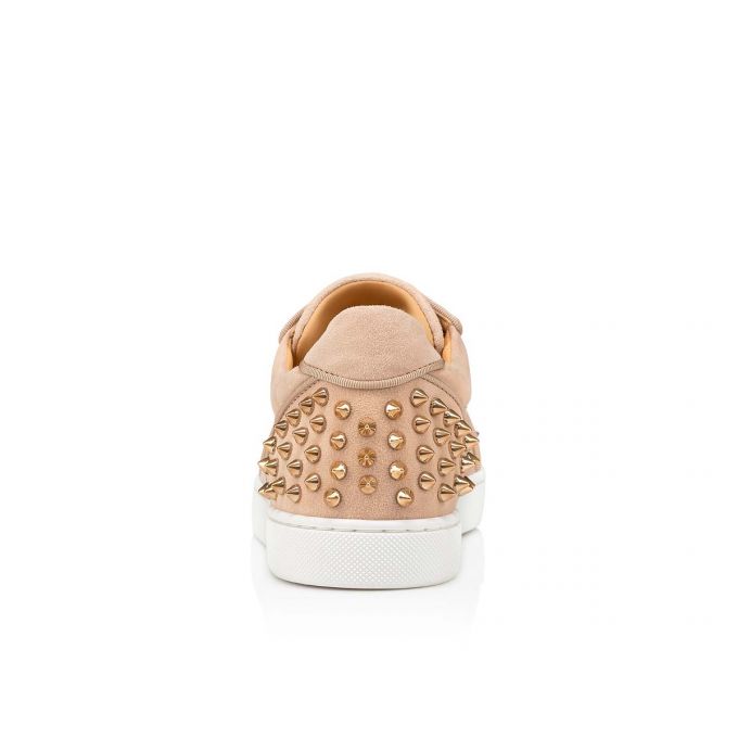 Christian Louboutin Vieira 2 Orlato Veau Velours Sneakers Sneakers Dame Beige | DK-80386