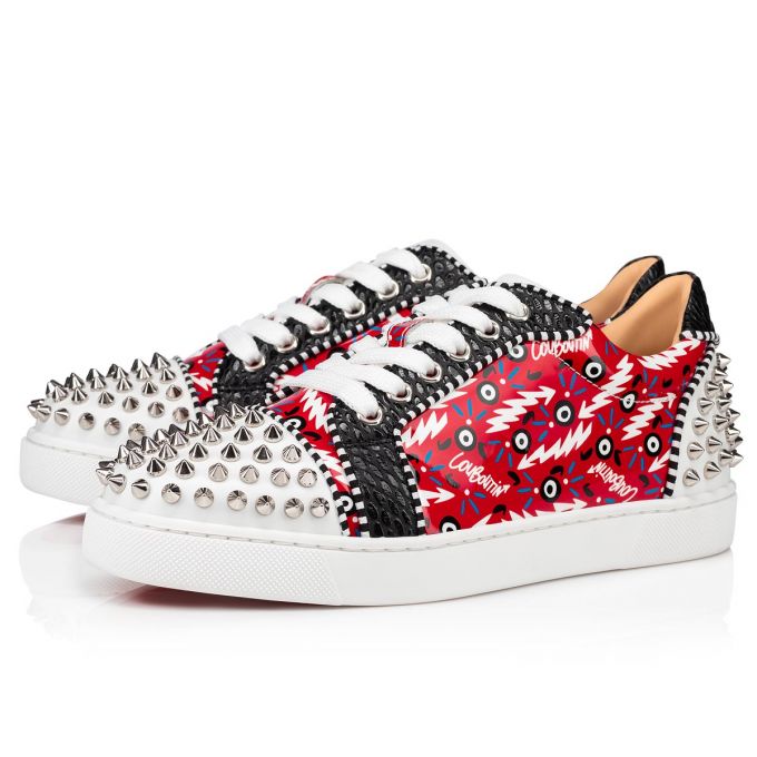 Christian Louboutin Vieira 2 Orlato Version Lak Sneakers Sneakers Dame Rød | DK-59497