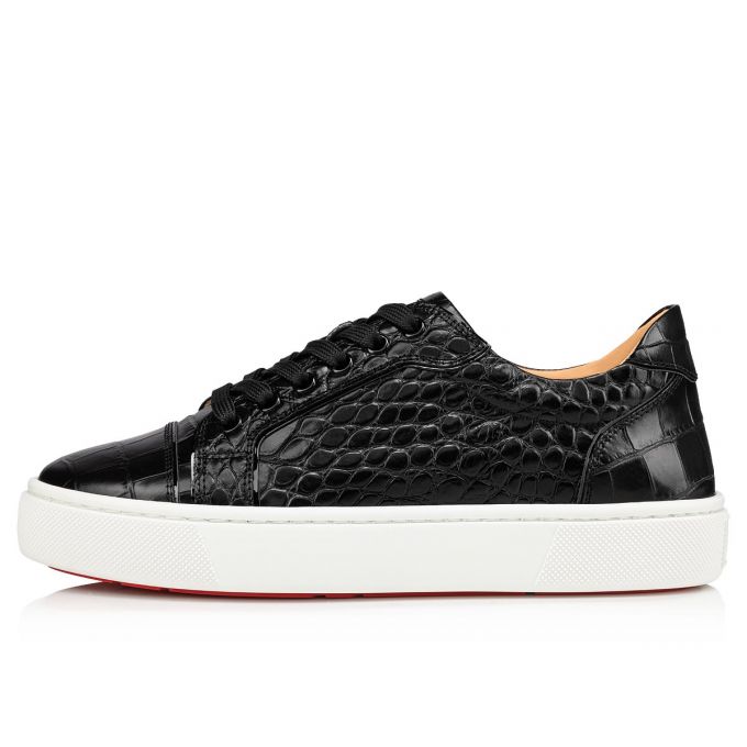 Christian Louboutin Vieirissima Calf Sneakers Sneakers Dame Sort | DK-26188