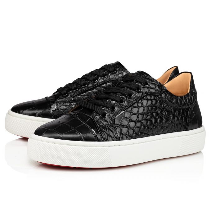 Christian Louboutin Vieirissima Calf Sneakers Sneakers Dame Sort | DK-26188