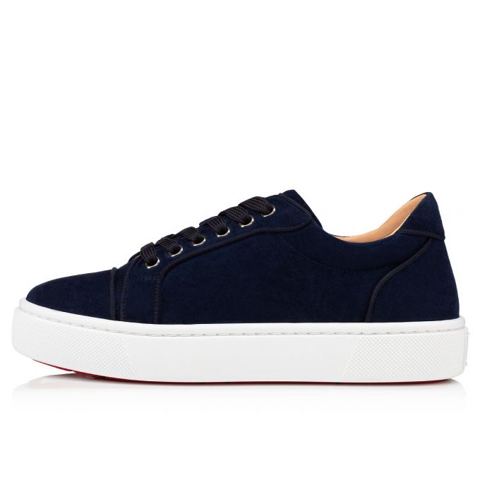 Christian Louboutin Vieirissima Orlato Nocturne Veau Velours Sneakers Sneakers Dame Sort | DK-44661